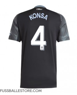 Günstige Aston Villa Ezri Konsa #4 Auswärtstrikot 2025-26 Kurzarm